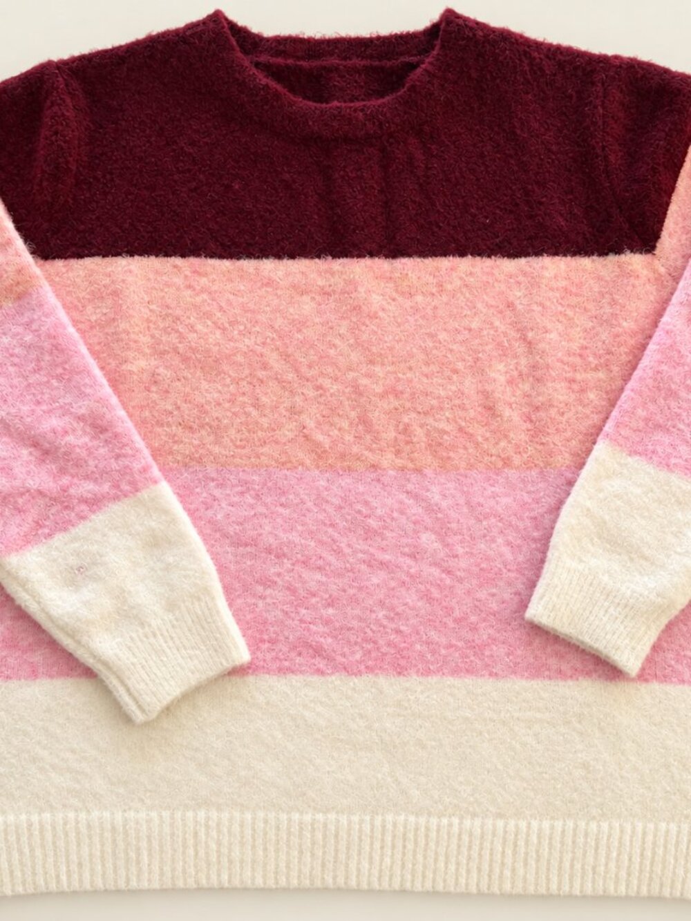 BloomChic Colorblock Fuzzy Knit Sweater 2X (18-20) NWT